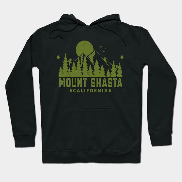 Mount Shasta California Mountain View Hoodie by HomeSpirit